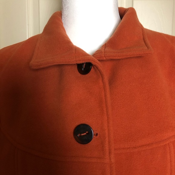 CHICO’S ORANGE COAT SIZE 1 - Picture 3 of 5